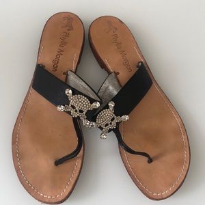 Phyllis Morgan Skull sandals